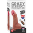 USB Şarjlı 20 cm Oynar Başlı İleri Geri Hareketli Titreşimli Dildo