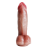 20 cm Et Dokulu Full Realistik Gerçekçi Penis Kalın Dildo